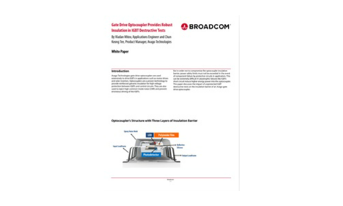 Gate Drive Optocoupler Provides Robust Insulation in IGBT Destructive Tests