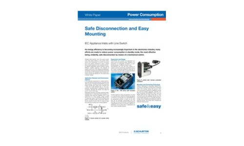 Safe Disconnection and Easy Mounting