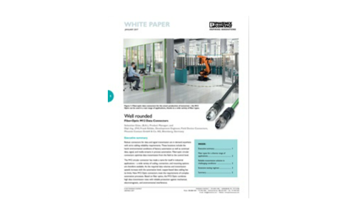 Well rounded Fiber-Optic M12 Data Connectors